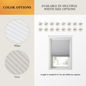 실내 창문용 무선 정전 셀룰러 쉐이드, 침실 및 보육원용 벌집 암막 차양, 열 자외선 차단 블라인드 - Product Image 3