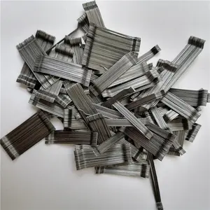 Hot Selling Glued Hooked End Steel Fibers For Industrial Floor