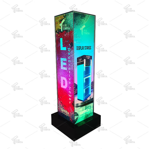 Trung tâm mua sắm <span class=keywords><strong>Led</strong></span> Cube trụ cột quảng cáo trong nhà lightbox cột ánh sáng hộp hiển thị <span class=keywords><strong>LED</strong></span> quảng cáo trụ cột - Product Image 2