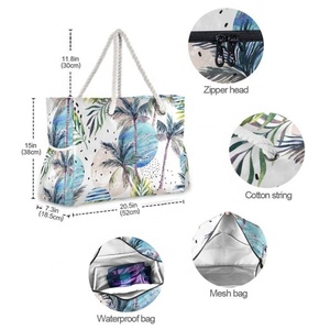 Wholesale Market Promotional Shopper Bag Comfortable <b>Shoulder</b> <b>Straps</b> Larger Beach Hand Bag for Women - Product Image 5