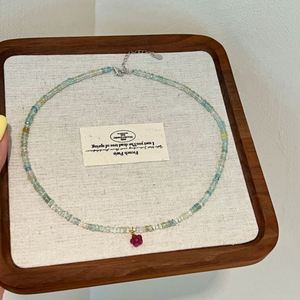 Collares con Colgante de Morganita Natural y Cuentas de Sakura de Dylam Charm, Joyería Fina de Moda para Mujer, Uso Diario - Product Image 4