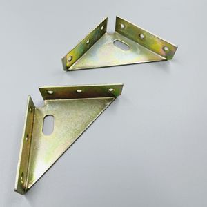 Bed <b>Corner</b> Brace Triangle <b>Bracket</b> Cold Rolled Steel Powder Coated Zinc Plating Floor Mounting Support <b>Bracket</b> - Product Image 3