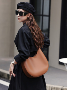 Bolso de Hombro de Cuero Genuino Premium para Mujer, Estilo Vintage, Diseño Heteromórfico, Bolso Hobo de Lujo, Bolso de Cuero Vacuno para Llevar Bajo el Brazo - Product Image 4