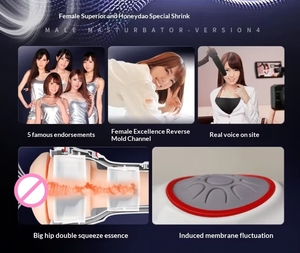 <span class=keywords><strong>Leten</strong></span>/Thunder Storm Youhuang 4ème Génération Masturbateur Intelligent Original avec Double Airbag et Ventouse, type 'Airplane Cup' - Product Image 6