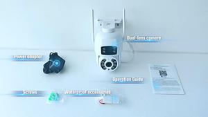 Caméra <span class=keywords><strong>IP</strong></span> PTZ sans fil extérieure intelligente 8MP à double objectif V380 Pro, vidéo 4K, WiFi, surveillance de sécurité domestique - Product Image 4