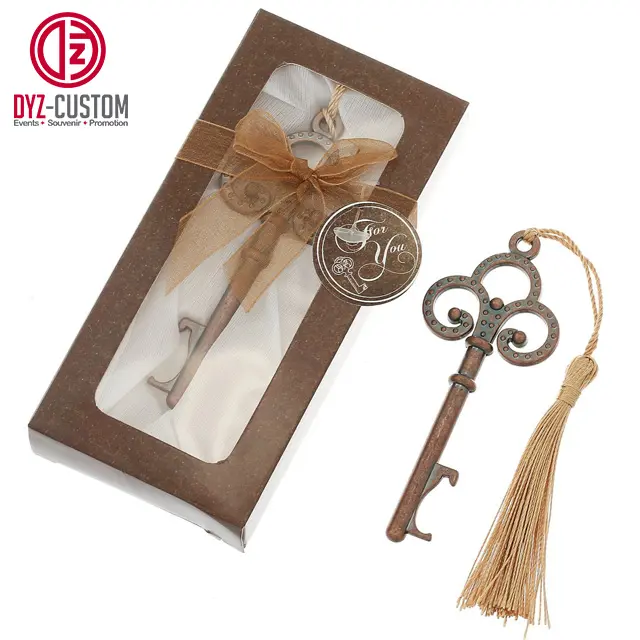 Античный Викторианский ключ открывалка для бутылок Свадебные сувениры крещение возврат подарок сувениры для вечеринки