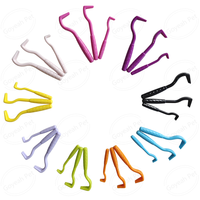 Lot de 3 extracteurs de tiques multicolores en ABS pour animaux de compagnie – Outils de retrait de tiques