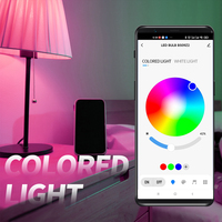 Ampoule Connectée Wi-Fi Intelligente E27 Dimmable Application Tuya RGBW Lumière LED Compatible Alexa et Google Assistant pour Décoration Maison Intelligente