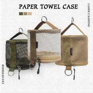 Outdoor Camping Tissue Case Roll Paper Storage Bag With <b>Hook</b> Portable Tissue Holder Tent Hanging Napkin Holder Camping Supplies - Product Image 3