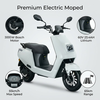 Scooter électrique L1e EEC personnalisé, fabriqué en Chine par une usine OEM, 60V 23.4AH, deux roues, en alliage d'aluminium, moteur Bosch 3000W