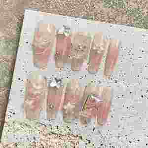 <span class=keywords><strong>Uñas</strong></span> Postizas Acrílicas de Lujo Hechas a Mano, <span class=keywords><strong>Uñas</strong></span> Artificiales de Alta Calidad, Elegantes y Modernas para los Dedos - Product Image 3