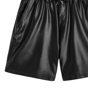 Shorts en cuir pour hommes, usage décontracté, vente chaude, haute qualité, best-seller, couleur unie - Product Image 6