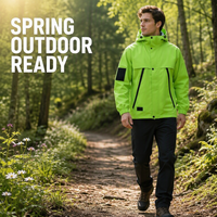 Vestes softshell décontractées pour hommes, printemps, extérieur, avec logo personnalisé, fermeture éclair intégrale, capuche, imperméables et coupe-vent, grandes tailles
