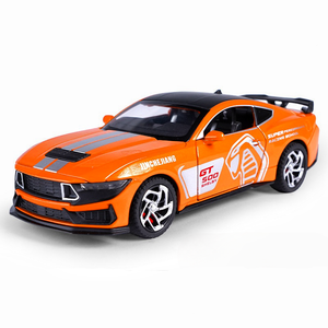 1:32 modellino auto giocattolo Ford GT500 <span class=keywords><strong>Cobra</strong></span> sportiva con suono e luce decorare porte aperte in metallo modello di auto giocattoli - Product Image 1