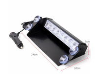 OEM 8Led Notsignal lampe Rot Blau Signallampen Flash Dash Auto Blitzlicht Warnleuchte Auto Zubehör 12V/24V"