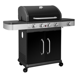Parrilla de hierro fundido de alta calidad, 6 quemadores, encendido por pulso electrónico, barbacoa de carbón, plegable - Product Image 5