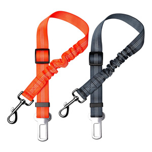 Sabuk pengaman hewan peliharaan panjang dapat disesuaikan pemasangan cepat OEM/ODM kustom sabuk kursi mobil anjing keselamatan untuk perjalanan hewan peliharaan - Product Image 6