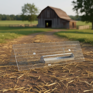 Jaula para pollos de 84.65 x 21.65 x 21.65 pulgadas, de acero galvanizado plateado, para uso avícola. - Product Image 2