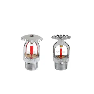 Fornitura affidabile in fabbrica verticale 68 Sprinkler antincendio rosso testa lampadina in vetro Sprinkler antincendio