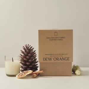 Biodegradable Eco-Friendly Recyclable Kraft Paper <b>Box</b> Recycled Materials Reusable Portable for Candles Customizable Four-Color - Product Image 4