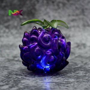 Modèle de fruit <span class=keywords><strong>du</strong></span> démon <span class=keywords><strong>One</strong></span> <span class=keywords><strong>Piece</strong></span> en caoutchouc, Flamme Noire, Ope Ope, lumineux - Product Image 4