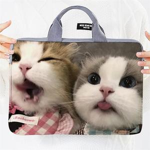 Housse d'ordinateur portable réutilisable et portable avec logo personnalisé, mignonne, 13, 14, 15 pouces, avec poignée, pour le travail, les voyages et la vie étudiante - Product Image 6