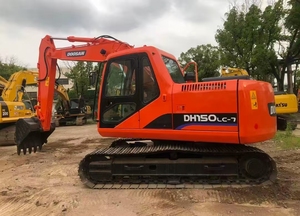 Excavatrice sur chenilles DOOSAN DH150LC-7 d'occasion, moteur DB58T d'origine, châssis robuste, bon état de fonctionnement, prête à l'exportation - Product Image 6