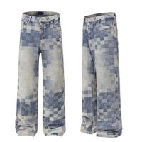 Nouveaux hommes Sublimation imprimé survêtement pantalon imprimé Hip Hop hommes jean pantalon dernier Baggy droit fou grande taille hommes jean