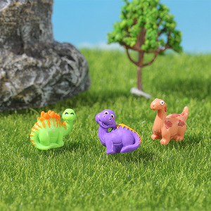 Adornos de paisaje en miniatura de dinosaurios, figuras de animales de resina para decoración de jardín, bonsái, uso en interiores y exteriores - Product Image 2