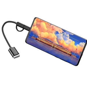 2 in 1 OTG USB Type C Micro เป็น USB สายต่อขยายสายอะแดปเตอร์ OTG ชาร์จสายแปลงสำหรับถ่ายโอนข้อมูล