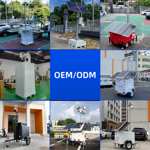 USA Standard Mobile telecamera di sorveglianza solare <span class=keywords><strong>CCTV</strong></span> rimorchio costruzione di monitoraggio torre della telecamera di sicurezza - Product Image 5