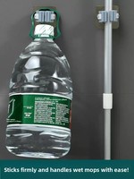 Support robuste pour balai et serpillière en plastique PP antidérapant, sans perçage, pour buanderie