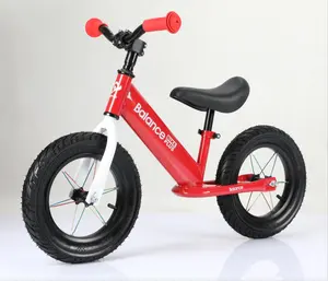 Denge bisikleti yeni yürümeye başlayan çocuklar ve çocuklar eğitim bisiklet ayarlanabilir koltuk ve hiçbir pedallar mavi kırmızı sarı 12 14 16 inç