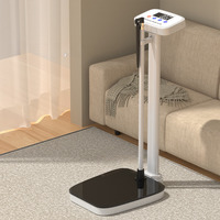Balance Numérique Pèse-Personne Médicale avec Toise 190 cm 200 kg pour Hôpital, Mesure Ultrasonique de l'IMC et du Poids Corporel