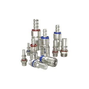 Acoplamiento Rápido <span class=keywords><strong>de</strong></span> Refrigeración Líquida con Recubrimiento <span class=keywords><strong>de</strong></span> Zinc, Cumple con la Norma UQD, Certificado OCP, Conector <span class=keywords><strong>de</strong></span> Fluido para Centro <span class=keywords><strong>de</strong></span> Datos Mecanizado por CNC - Product Image 1