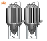 Fermenteur de bière en acier inoxydable 200L 500L 1000L 2000L réservoir de fermentation équipement de brassage de bière Jinan équipement de bière arc-en-ciel