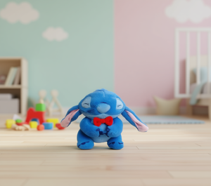 Peluche de Disney Stitch de 22 cm y 26 cm, animal de peluche suave para niños, regalo unisex con lazo rojo - Product Image 2