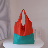 Sac fourre-tout publicitaire personnalisé avec logo, en nylon froissé, pour salons professionnels, sac promotionnel écologique réutilisable, vente en gros, fabricant OEM