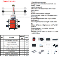 LAUNCH X-831S Equipo de Alineación de Ruedas 3D para Automóviles, Actualización Gratuita, Precio de Fábrica, Equipo de Posicionamiento de Ruedas con Certificación CE e ISO