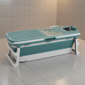 <span class=keywords><strong>Baignoire</strong></span> Pliante et Portable Autonome en Plastique pour Adulte et Bébé, <span class=keywords><strong>Baignoire</strong></span> Mobile <span class=keywords><strong>Pliable</strong></span> pour Salle de Bain - Product Image 2