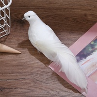 Pendentif Colombe de la Paix Artisanal Réaliste avec Plume, Accessoire Photo de Mariage, Ornement d'Oiseau pour Noël, Vente Transfrontalière