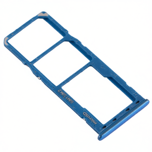 Vassoio porta SIM e Micro SD blu a tripla sezione per Galaxy A125F - Ricambio - Product Image 2