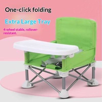 Chaise haute pliable pour bébé en acier au carbone, portable, 6 mois+, chaise d'alimentation pour enfants, chaise haute pliable pour tout-petits, chaise haute pour enfants