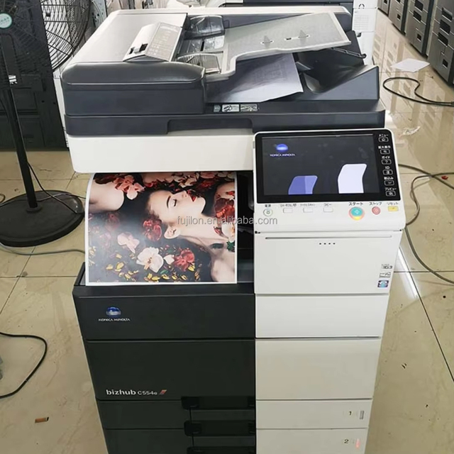 Konica Minolta Laser Digital Colour Printer Used Refurbished Photocopy High-Quality Bizhub C554/C554e A3/A4 Photocopy Machines