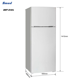 210l White Manual Defrost Direct Cooling Hotel Fridge <b>Refrigerator</b> Ddt-210l Fridge - Product Image 2