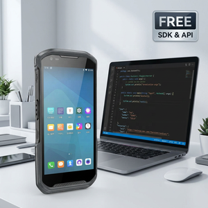 SDK ฟรี ระบบ <span class=keywords><strong>Android</strong></span> 13 เครื่องสแกนบาร์โค้ด 1D 2D รองรับ WiFi 4G NFC ซอฟต์แวร์แบบรวม  แท็บเล็ตอุตสาหกรรมแบบพกพา - Product Image 1