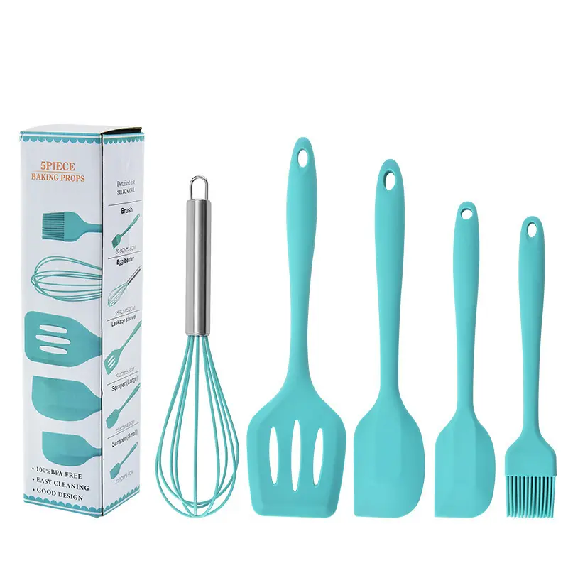 5 Piece Bếp Silicone Nấu Ăn Đồ Dùng Set