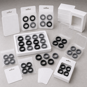 เคสซิลิโคน Oura Ring 5/4 Galaxy Ring RingConn Ultrahuman พร้อมการ์ดป้องกันแบบ Blister Card สำหรับขายปลีกและขายส่ง - Product Image 1