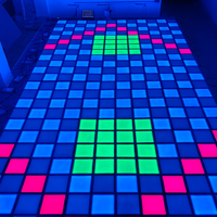 Projecteur de sol LED interactif pour jeu, équipement publicitaire actif, jeu de grille LED interactive avec disposition en grille