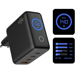 <span class=keywords><strong>Chargeur</strong></span> super rapide GaN 140W, broches pliables, 3*USB-C PD3.0 PPS, adaptateur pour iPhone, <span class=keywords><strong>Mac</strong></span>, <span class=keywords><strong>Samsung</strong></span> - Product Image 1